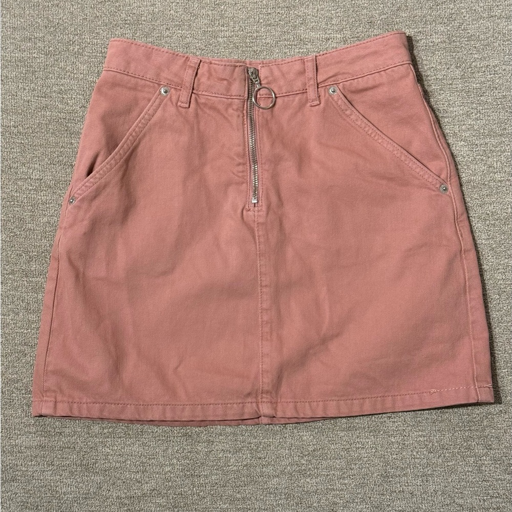 Pink Denim Topshop Skirt - Size US4